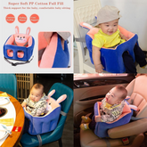 Cute Plush Baby Sofa Support Chair – Cartoon Animal Infant Seat with 360° Back Support & Safety Straps